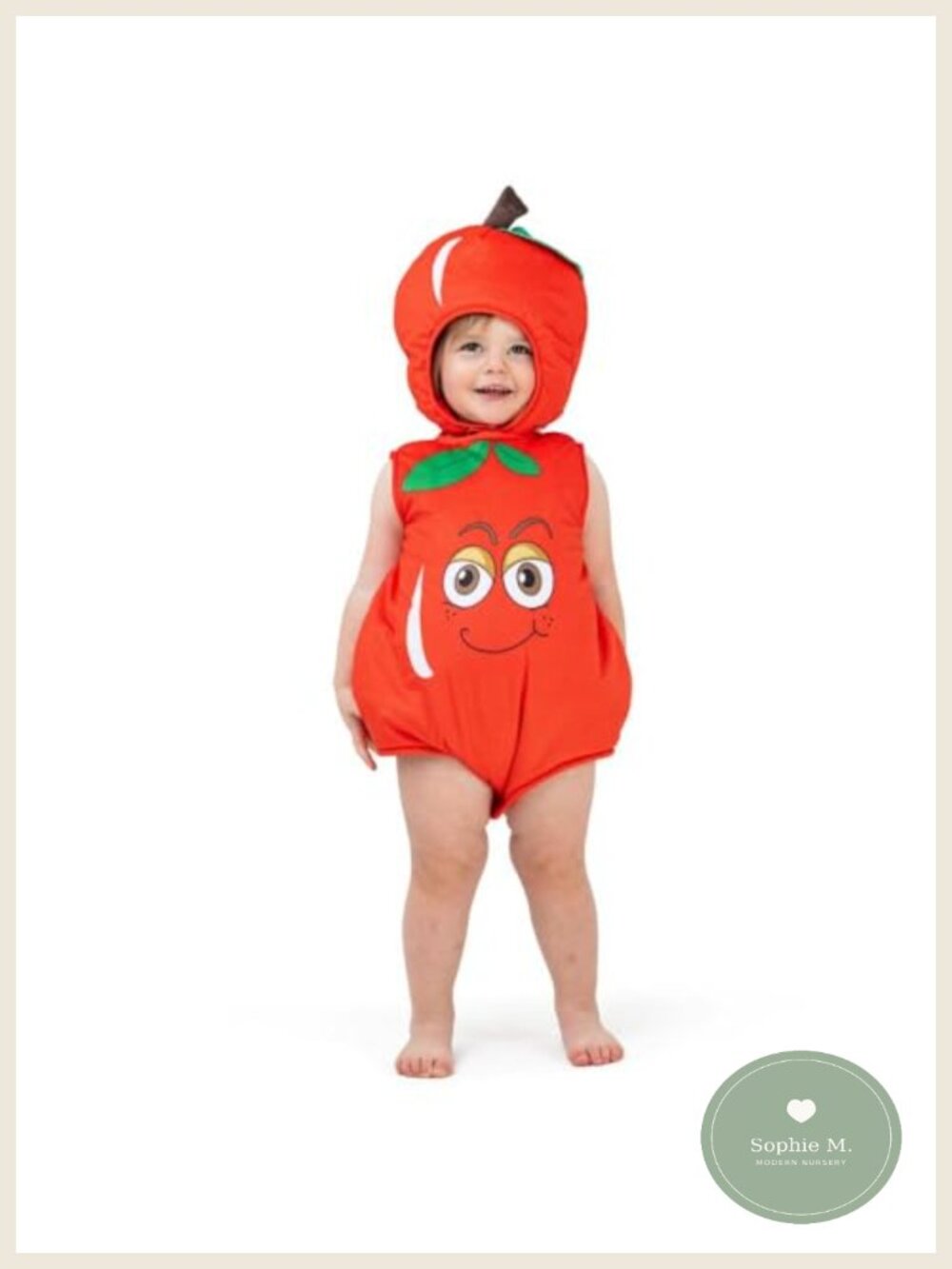 Baby Apple Costume Romper Infant Toddler Halloween Fruit Outfit